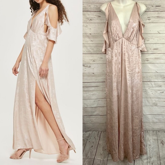 topshop pink maxi dress